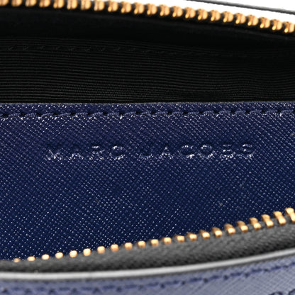 Marc Jacobs Glitter Calfskin Snake Embossed Snapshot Camera Bag Navy Silver Red 7 of 10