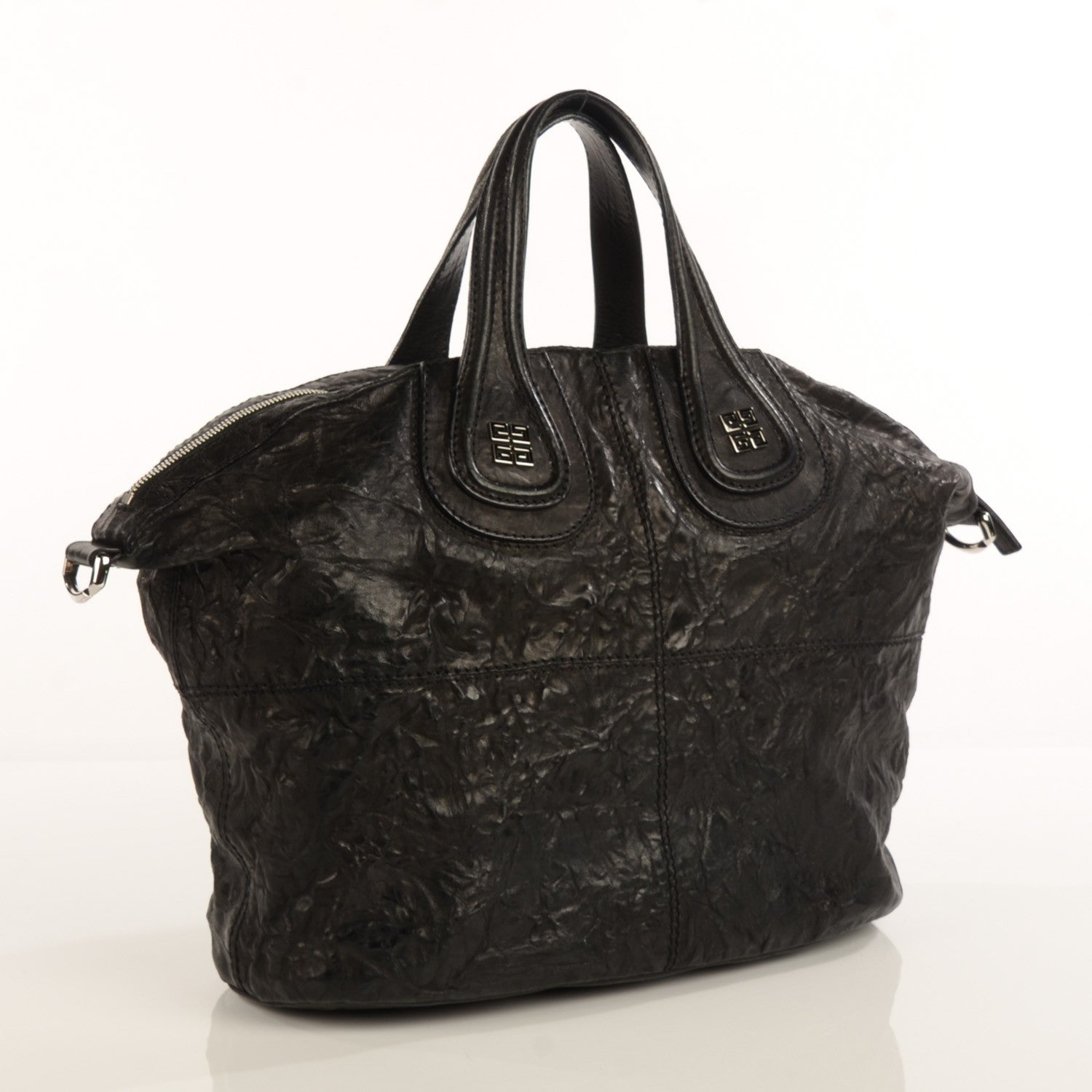Givenchy Wrinkled Lambskin Medium Nightingale Black 3 of 7