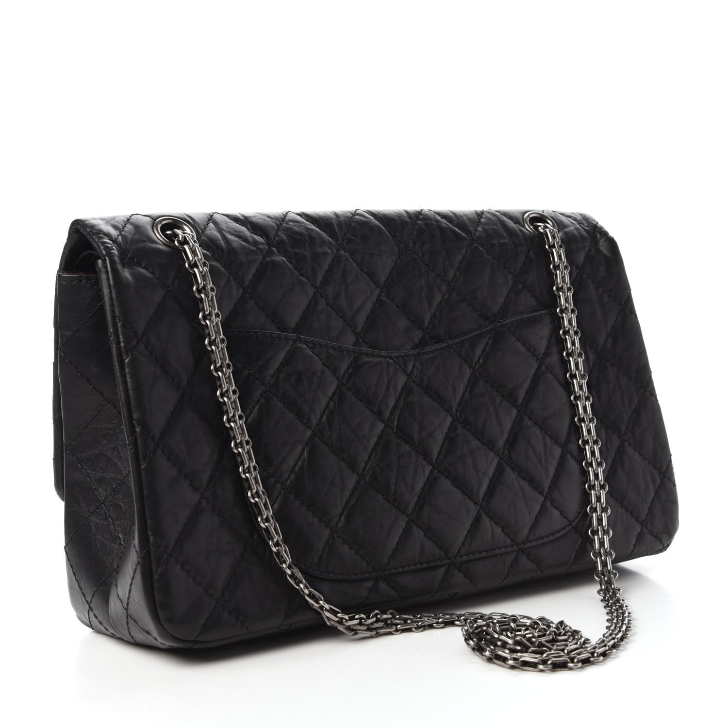 Chanel Aged Calfskin Quilted 2.55 Reissue 227 Flap Black 3 of 11