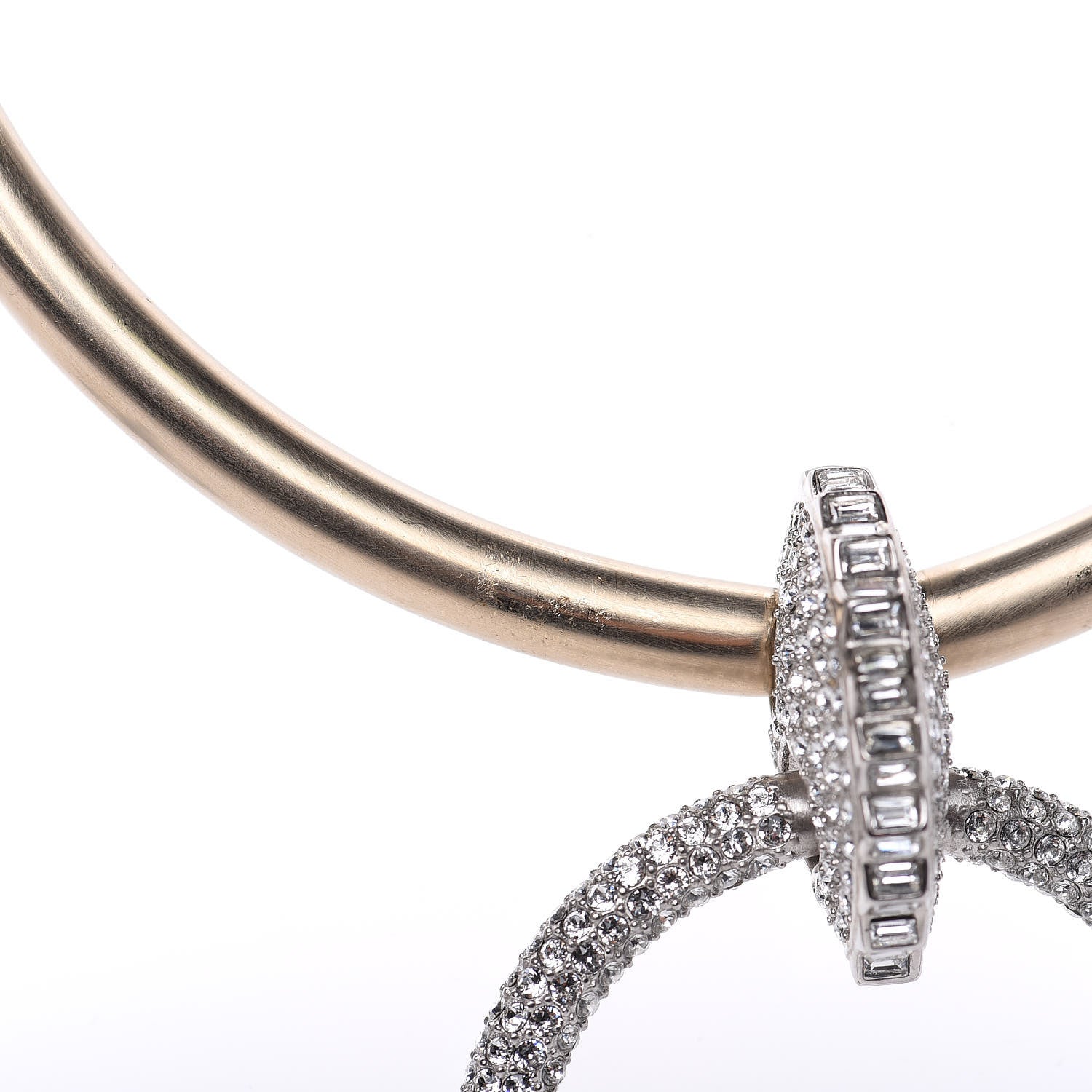 Chanel Crystal CC Choker Necklace Gold 5 of 6