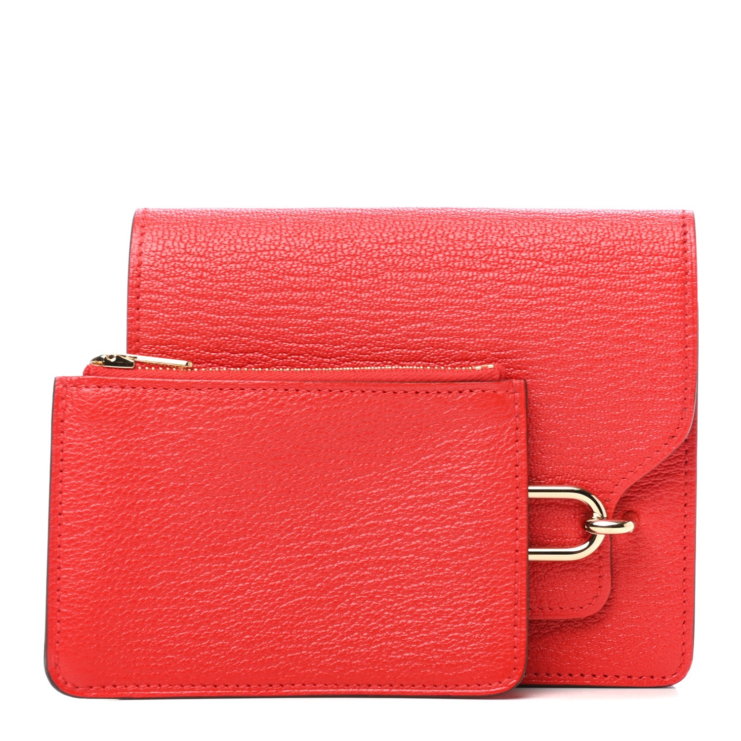 Hermes Chevre Mysore Roulis Slim Wallet Rose Texas 1 of 8