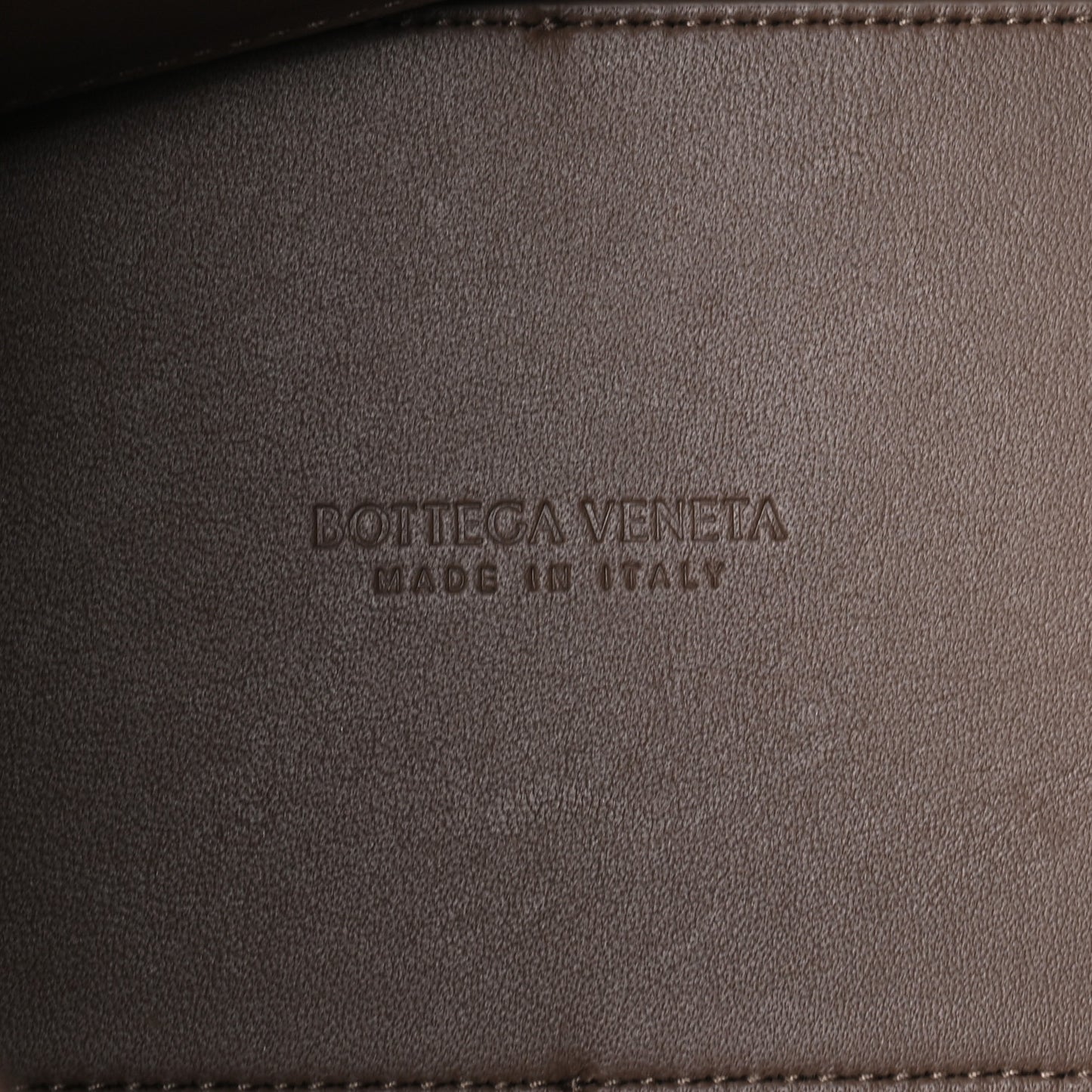 Nappa Intrecciato Medium Andiamo Shoulder Bag Taupe Grey