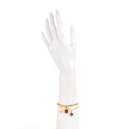 Louis Vuitton Sweet Monogram Charms Bracelet Gold 2 of 6