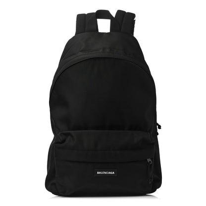 Balenciaga Nylon Faux Fur Explorer Backpack Black Pink 1 of 8