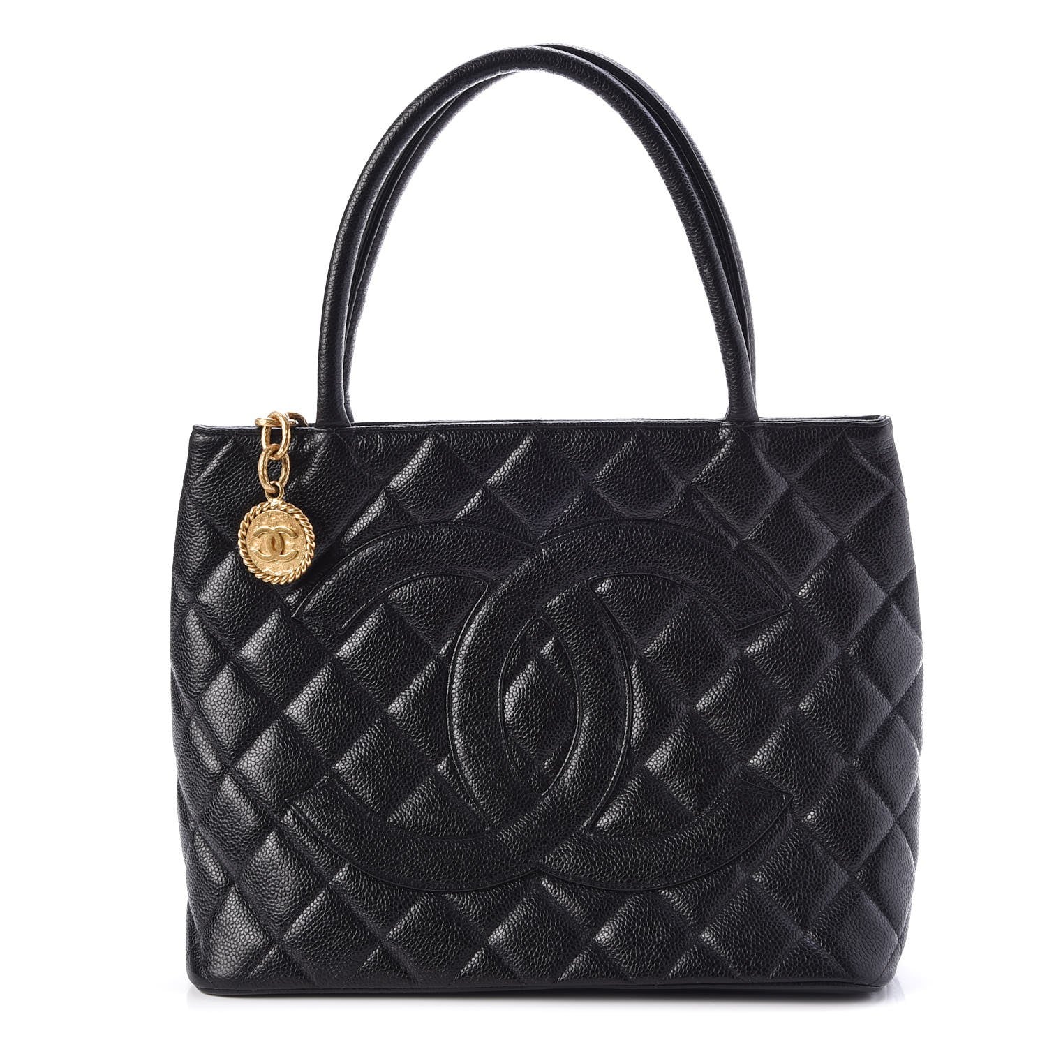 Chanel Caviar Quilted Medallion Tote Black 1 of 9
