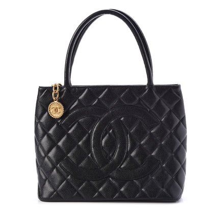 Chanel Caviar Quilted Medallion Tote Black 1 of 9