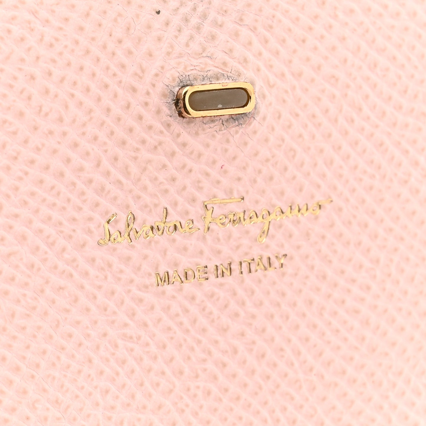 Hammered Calfskin Gancio Wallet On Chain Nylund Pink