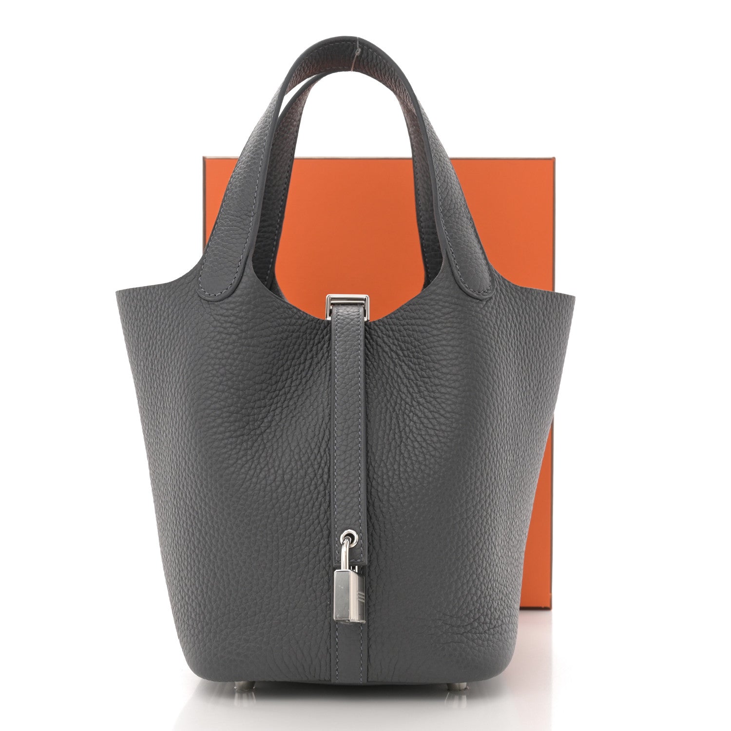 Hermes Taurillon Clemence Picotin Lock 18 PM Ardoise 11 of 11