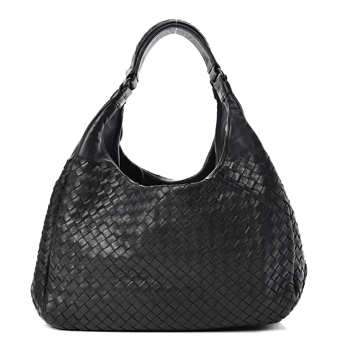 Nappa Intrecciato Medium Campana Black