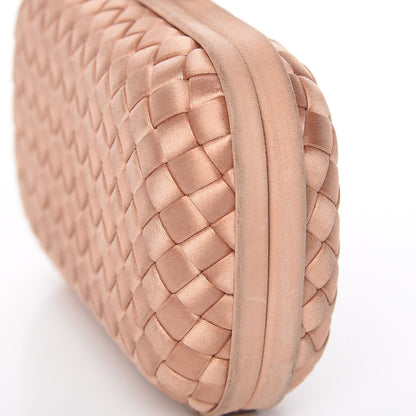 Bottega Veneta Satin Intrecciato Impero Knot Clutch Dahlia 10 of 12