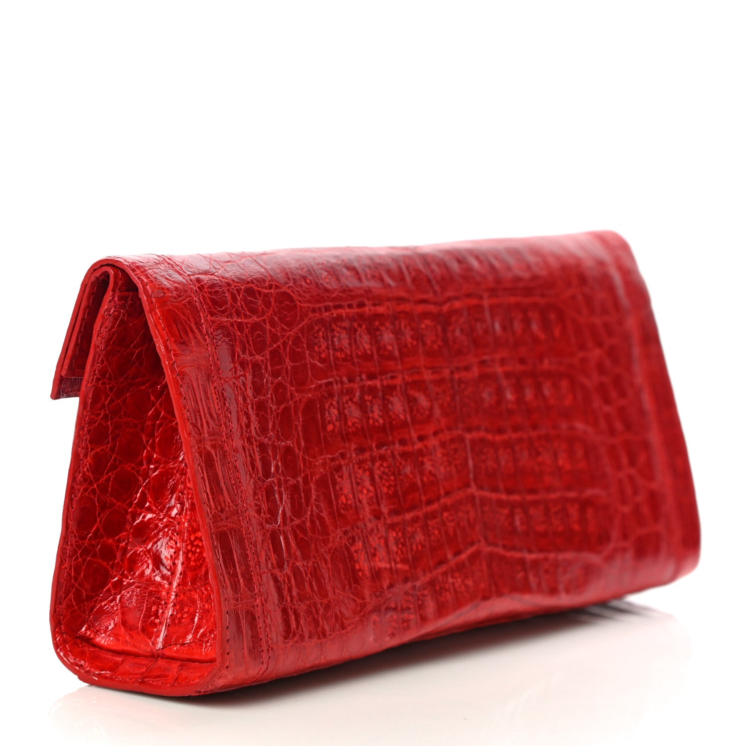 Nancy Gonzalez Crocodile Clutch Red 3 of 10