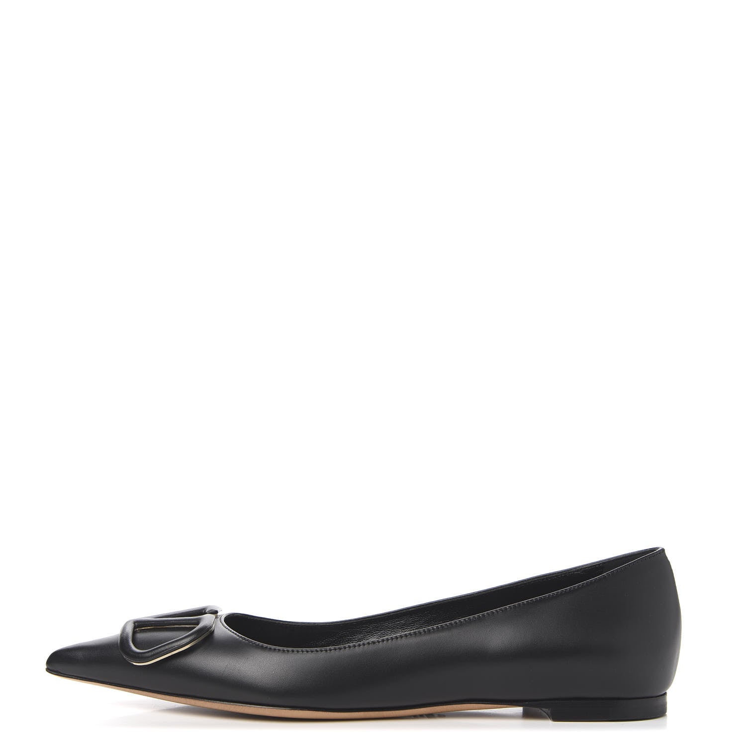 Valentino Garavani Nappa Vlogo Flats 37 Black 1 of 9