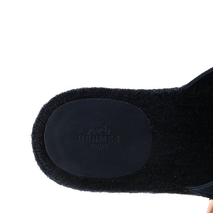 Hermes Calfskin Mens Antigua Espadrille Sandals 42 5 of 9