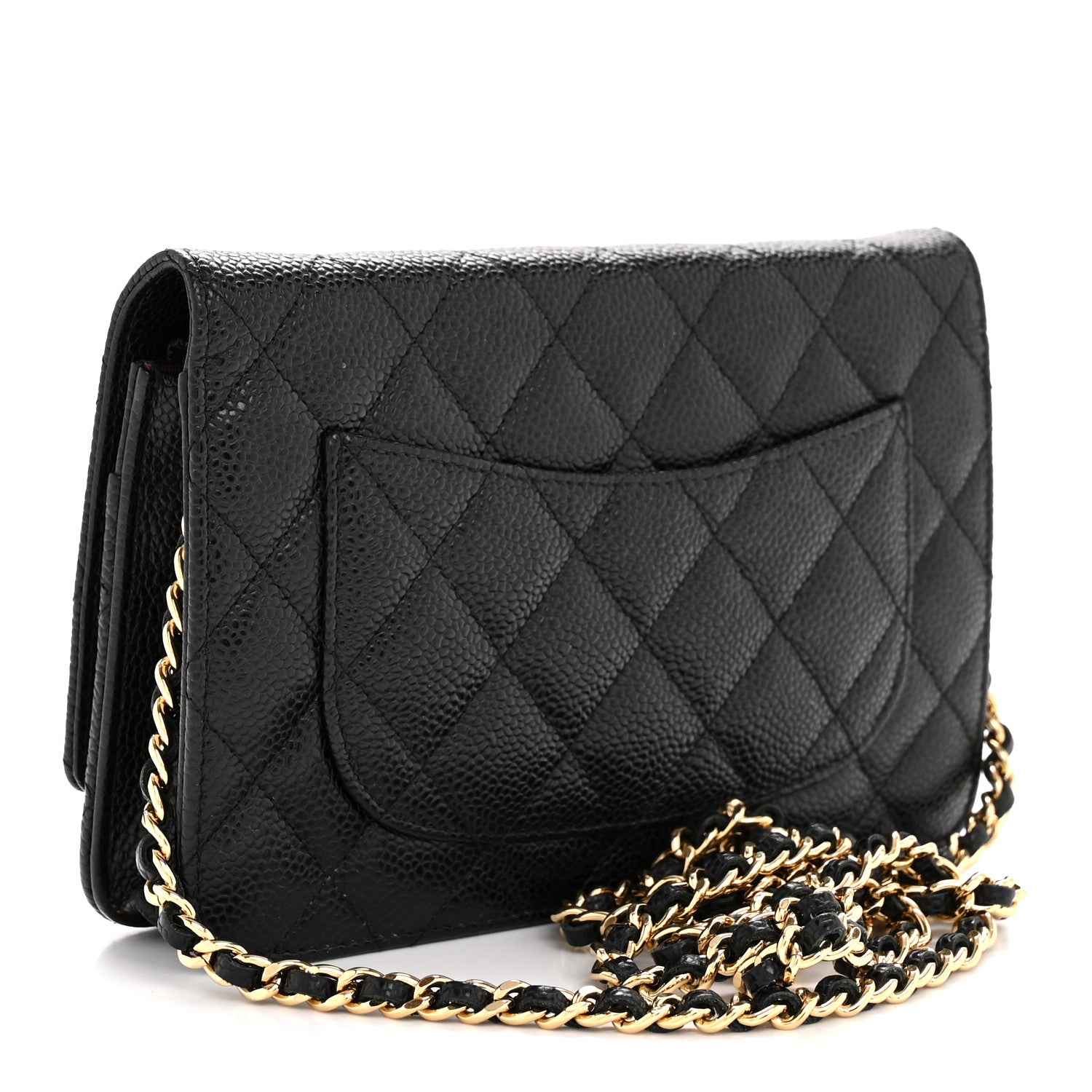 Chanel Caviar Quilted Wallet on Chain WOC Black 3 of 13