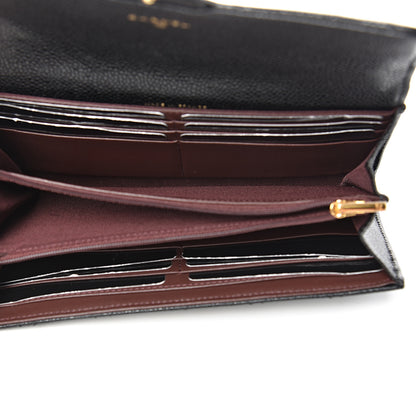 Chanel Caviar Quilted Large Gusset Flap Wallet Black 5 of 10