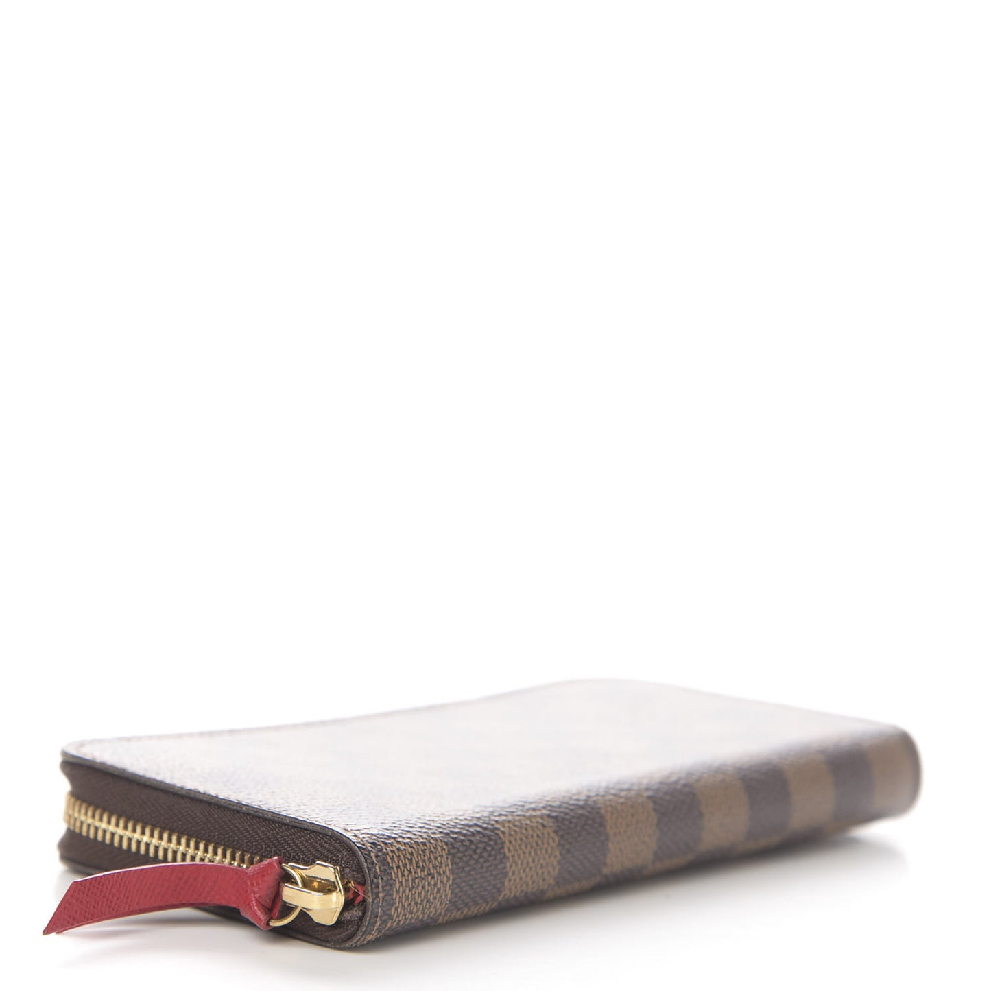 Damier Ebene Clemence Wallet Cherry