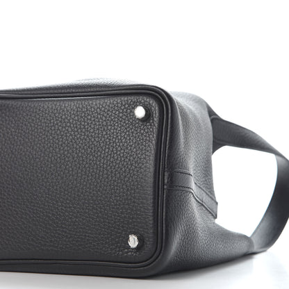 Hermes Taurillon Clemence Picotin Lock 18 PM Black 8 of 9