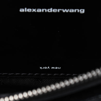 Alexander Wang Crocodile Embossed Patent Mini Top Handle Attica Belt Bag Black 8 of 8