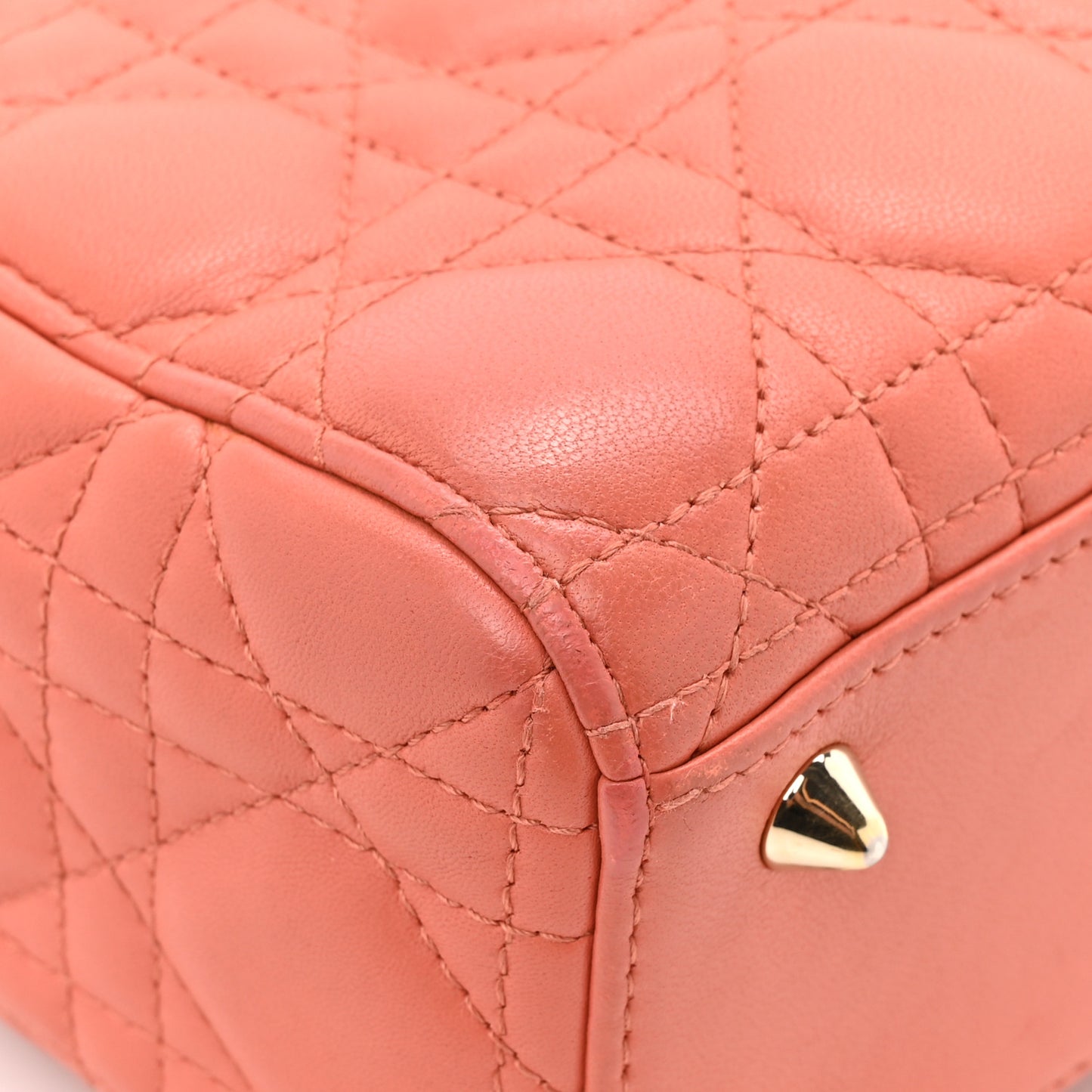 Lambskin Cannage Small My ABCDior Lady Dior Pink Honey