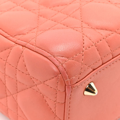 Christian Dior Lambskin Cannage Small My ABCDior Lady Dior Pink Honey 9 of 14
