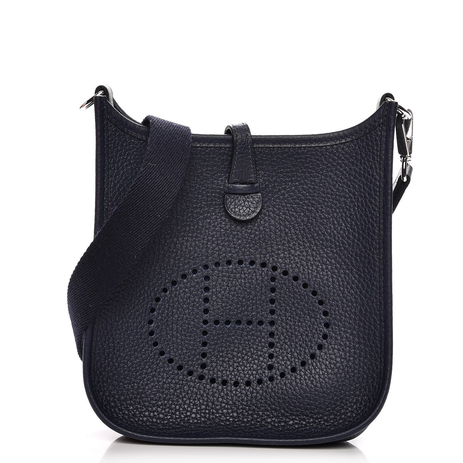 Hermes Taurillon Clemence Amazone Evelyne TPM Bleu Nuit Bleu Indigo 1 of 9