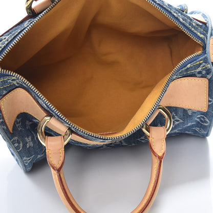 Louis Vuitton Monogram Denim Neo Speedy Blue 5 of 12