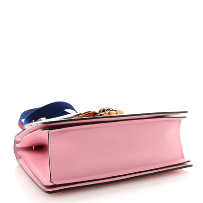 Gucci Calfskin Sylvie Web Small Queen Margaret Top Handle Bag Sugar Pink 4 of 10