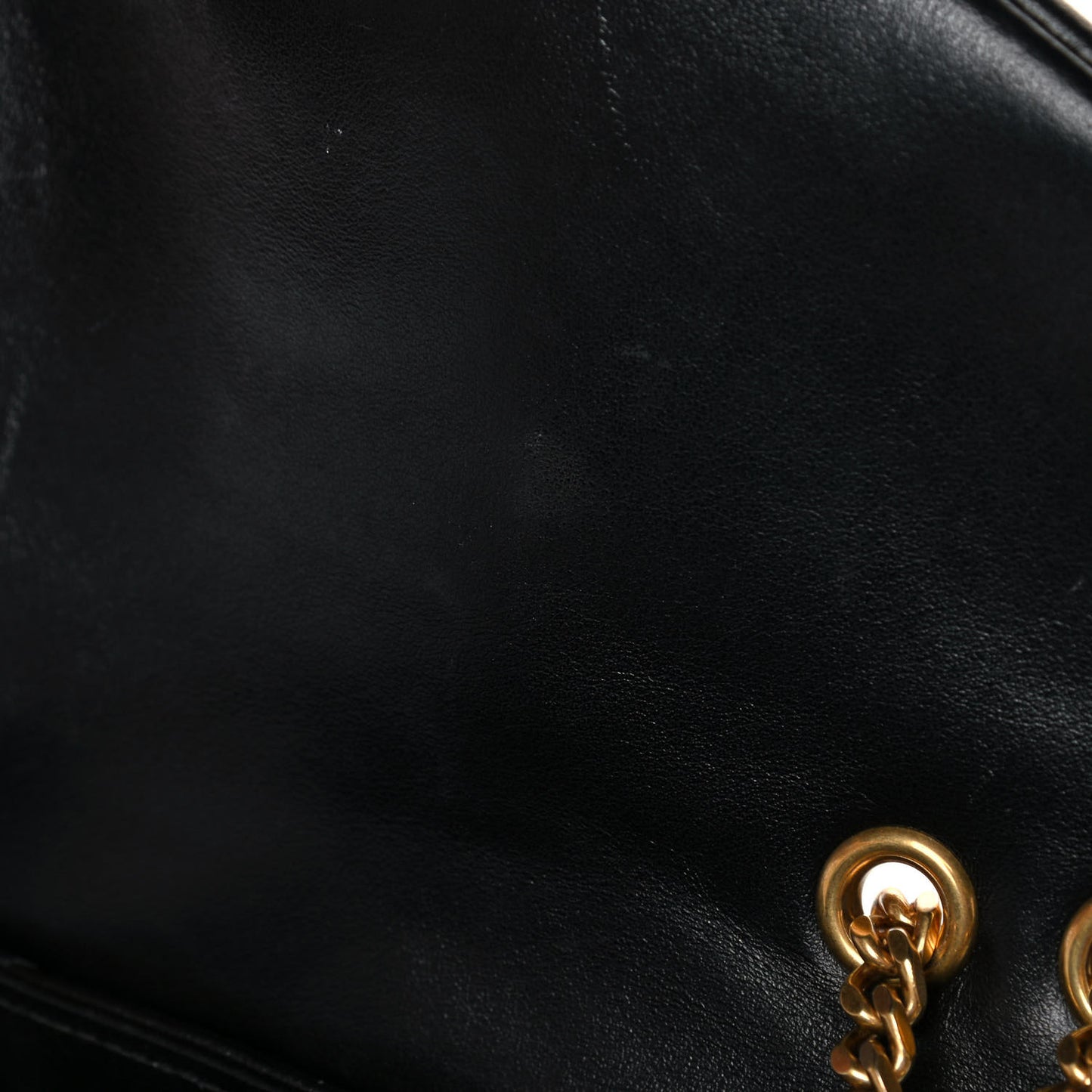 Calfskin Y Quilted Monogram Small Loulou Chain Satchel Black