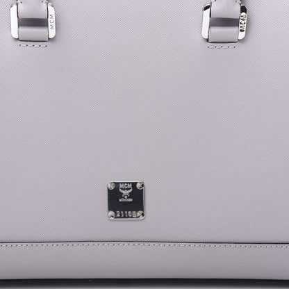 MCM Saffiano Medium Nuovo Tote Gull Gray 9 of 12