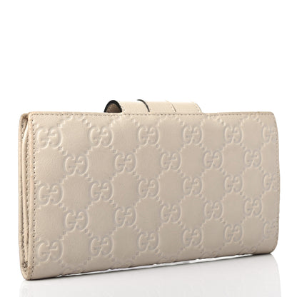 Gucci Guccissima Ladies Web Long Wallet Off White 2 of 4