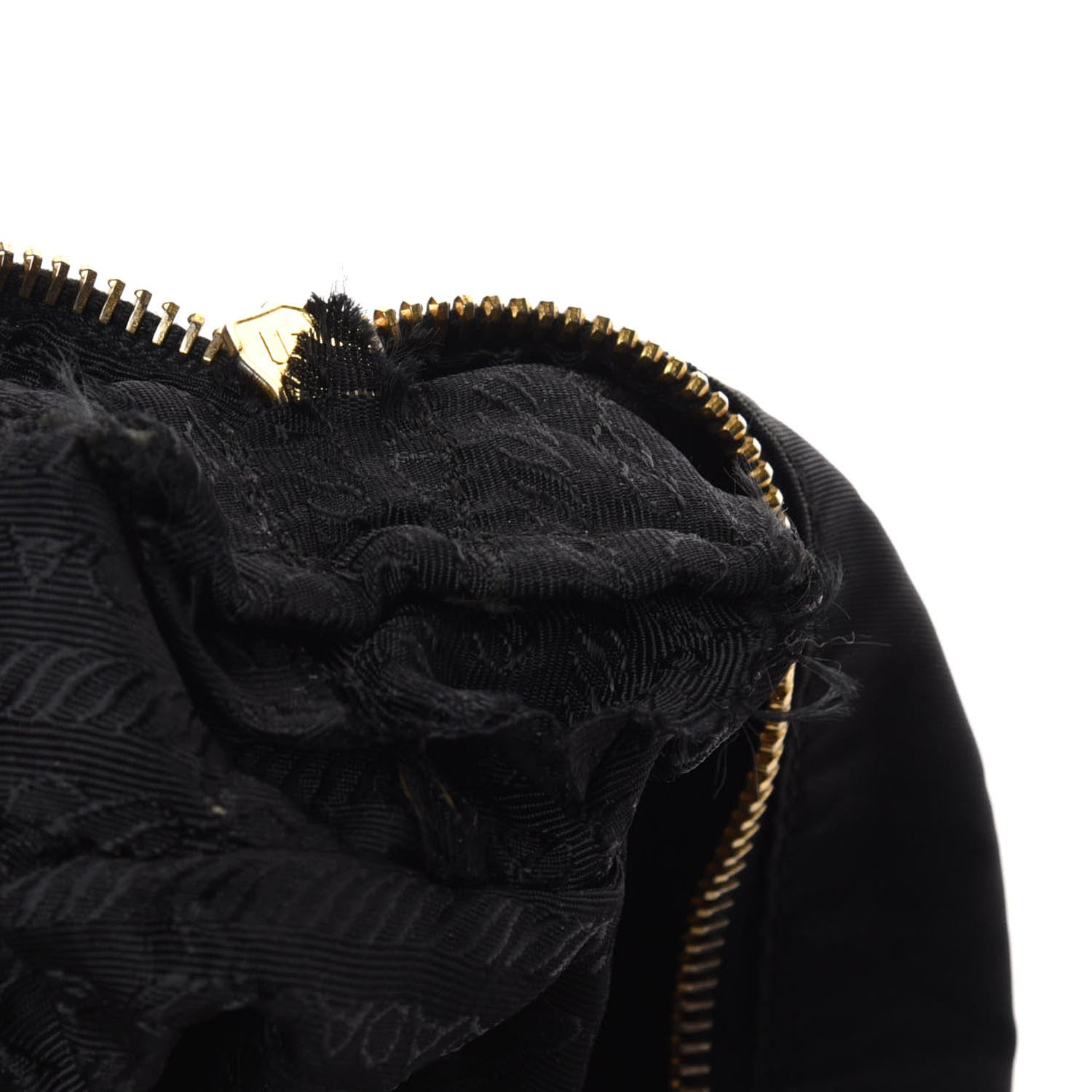 Prada Nylon Tessuto Acciaio Chain Shoulder Bag Black 10 of 10