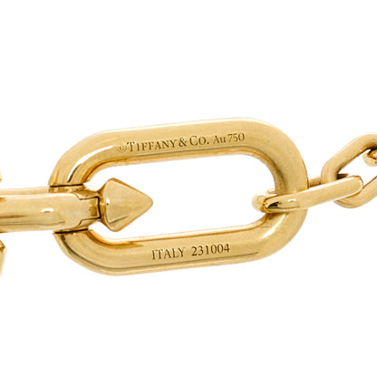 Tiffany X PHARRELL 18K Yellow Gold Medium Titan Link Station Bracelet 3 of 4
