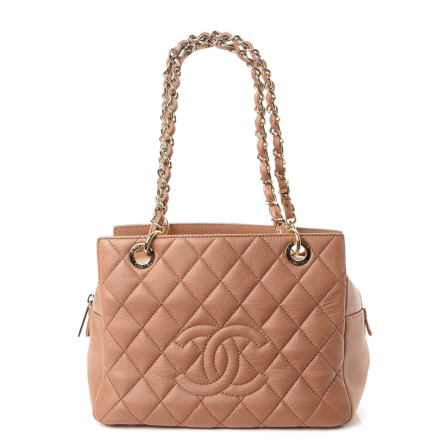 Caviar Petit Timeless Tote PTT Dark Beige