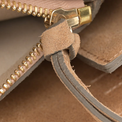 Chloe Snakeskin Suede Medium Faye Shoulder Bag Desert Beige 11 of 13