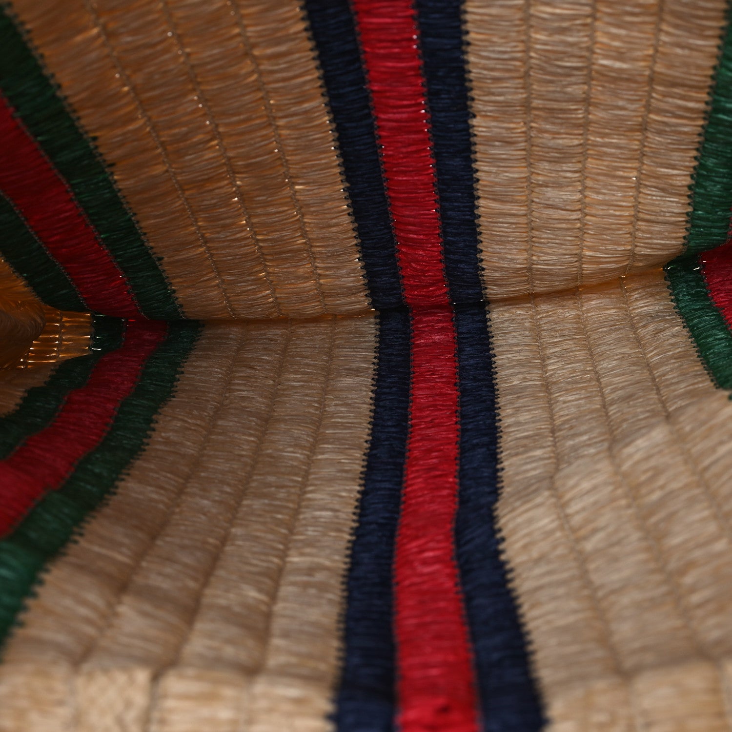 Gucci Raffia Linen Web Cestino Tote Bag 5 of 11
