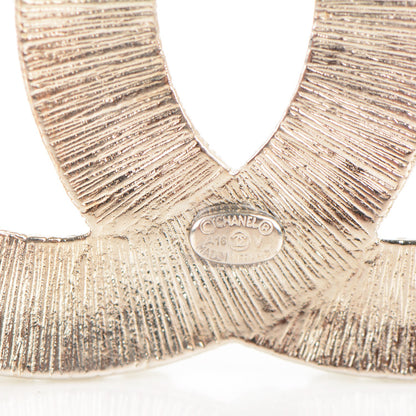 Chanel Baguette Crystal CC Brooch Silver 4 of 5