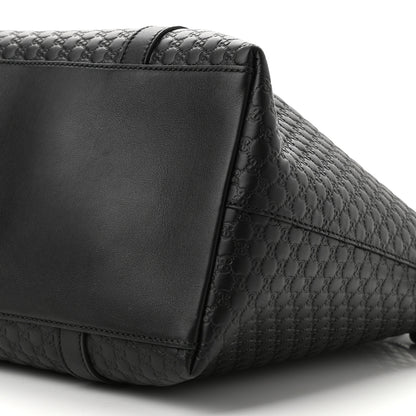Gucci Soft Microguccissima Large Dome Satchel Black 10 of 11