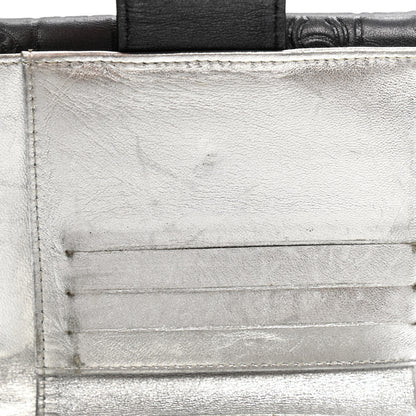 Chanel Metallic Lambskin Precious Symbols French Wallet Dark Silver 11 of 12