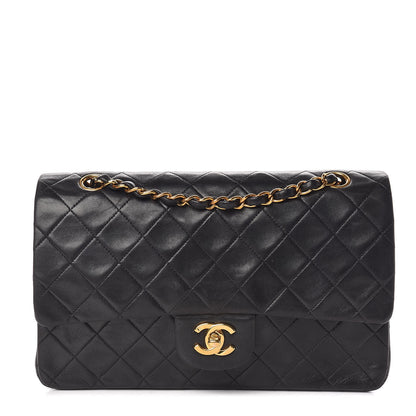 Chanel Lambskin Quilted Medium Double Flap Black 1 of 12