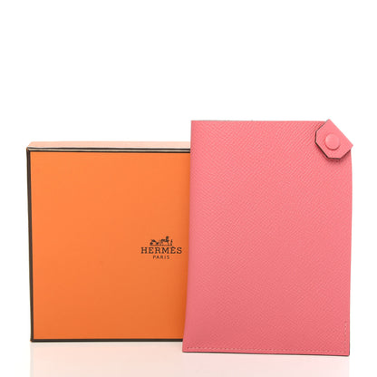 Hermes Epsom Tarmac PM Passport Holder Rose Azalee 7 of 7