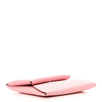 Hermes Chevre Mysore Bastia Coin Purse Rose Sakura 4 of 7