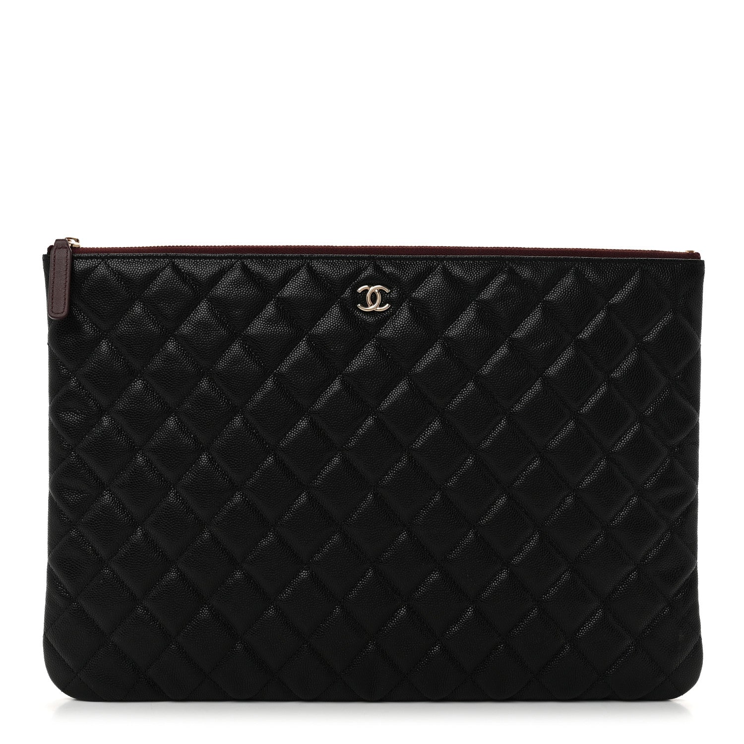 Chanel Caviar Quilted Large Cosmetic Case Black 1 of 7