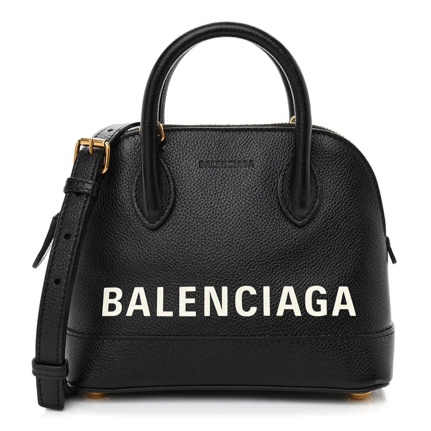 Balenciaga Grained Calfskin XXS Ville Top Handle Bag Black 1 of 8