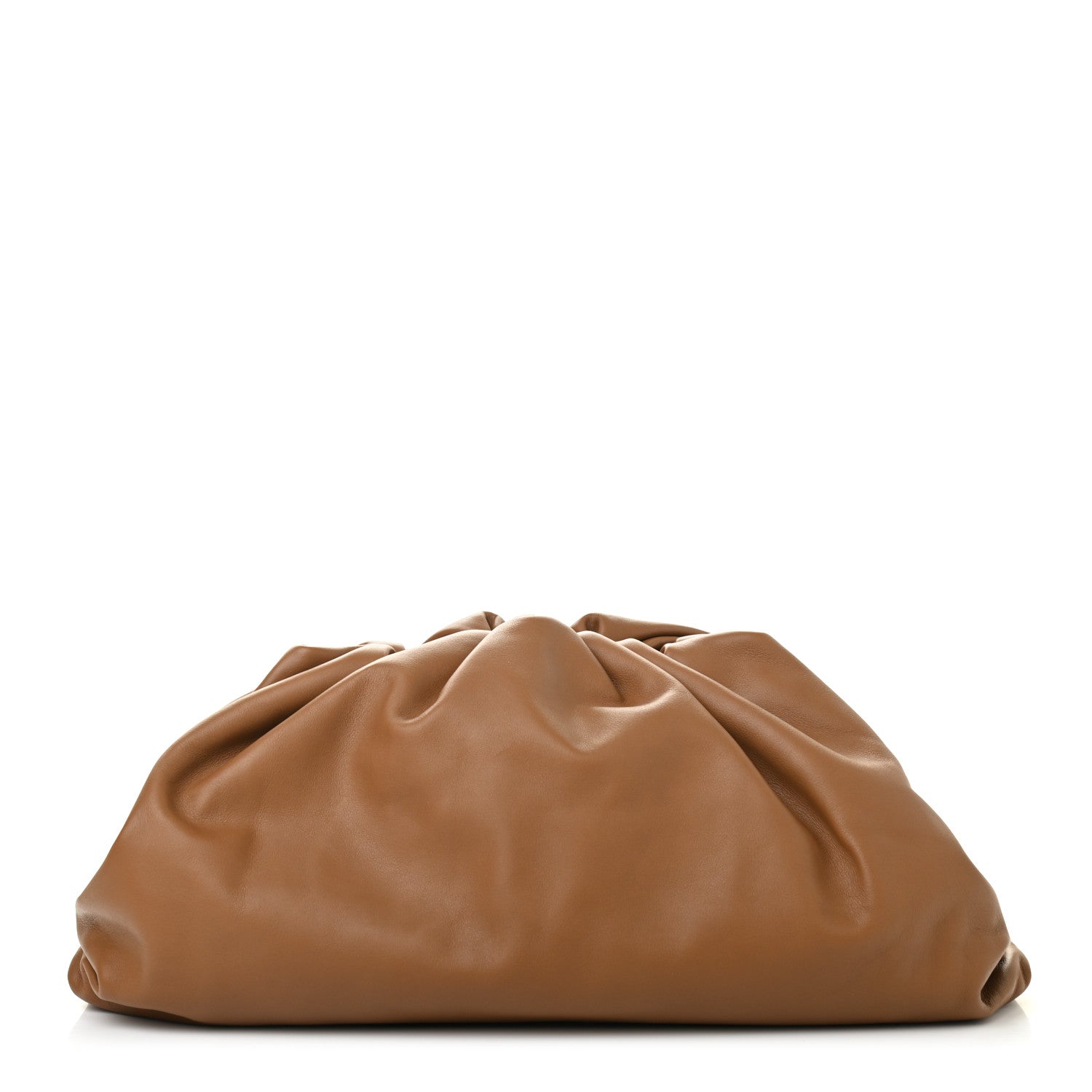 Bottega Veneta Smooth Butter Calf The Pouch Oversized Clutch Cammello 1 of 9