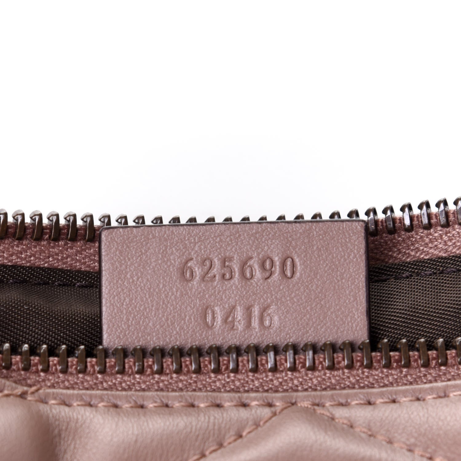 Gucci Calfskin Matelasse Large GG Marmont Pouch Cosmetic Case Porcelain Rose 7 of 8