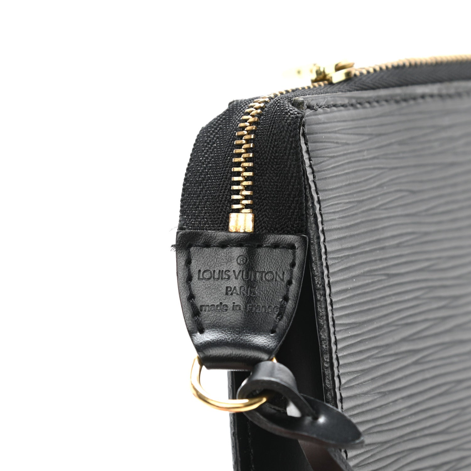 Louis Vuitton Epi Pochette Accessories 24 Black 6 of 13