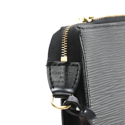 Louis Vuitton Epi Pochette Accessories 24 Black 6 of 13