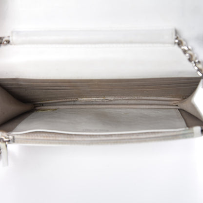 Chanel Caviar Timeless CC Wallet on Chain WOC White 5 of 13