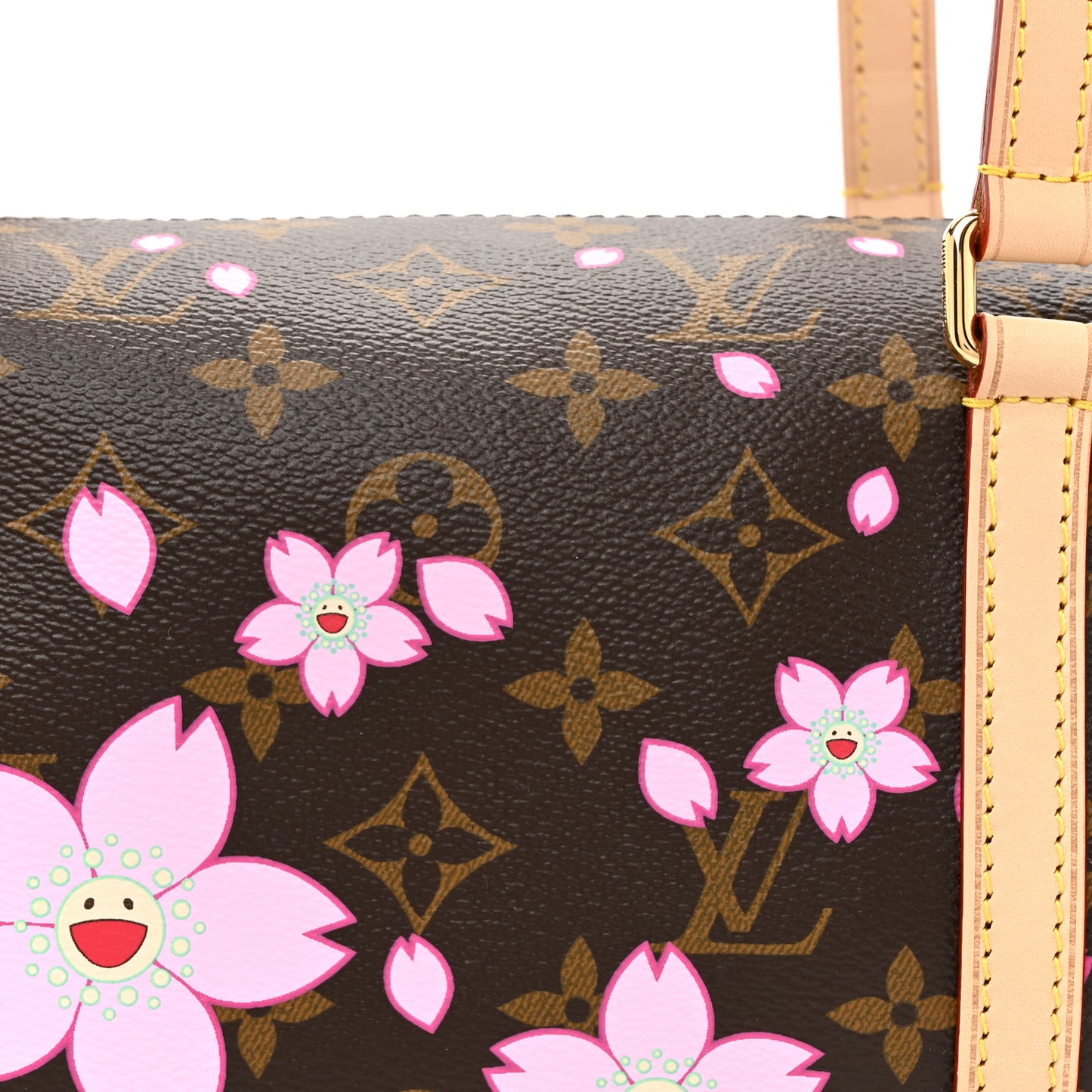 LV X TM Monogram Cherry Blossom Papillon Sakura Brown
