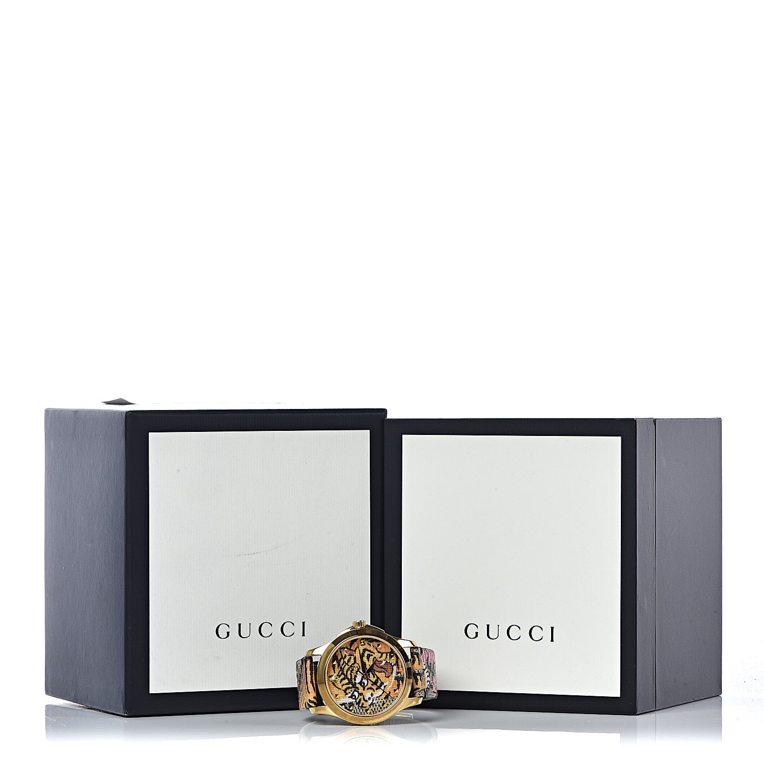 Gucci Stainless Steel Canvas 38mm Le Marche Des Merveilles Bengal Tiger Quartz Watch 9 of 9